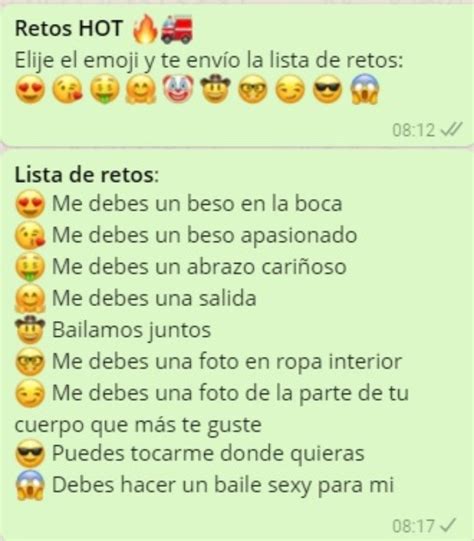 bromas picantes para whatsapp|169+ retos salvajes y desafiantes para jugar en。